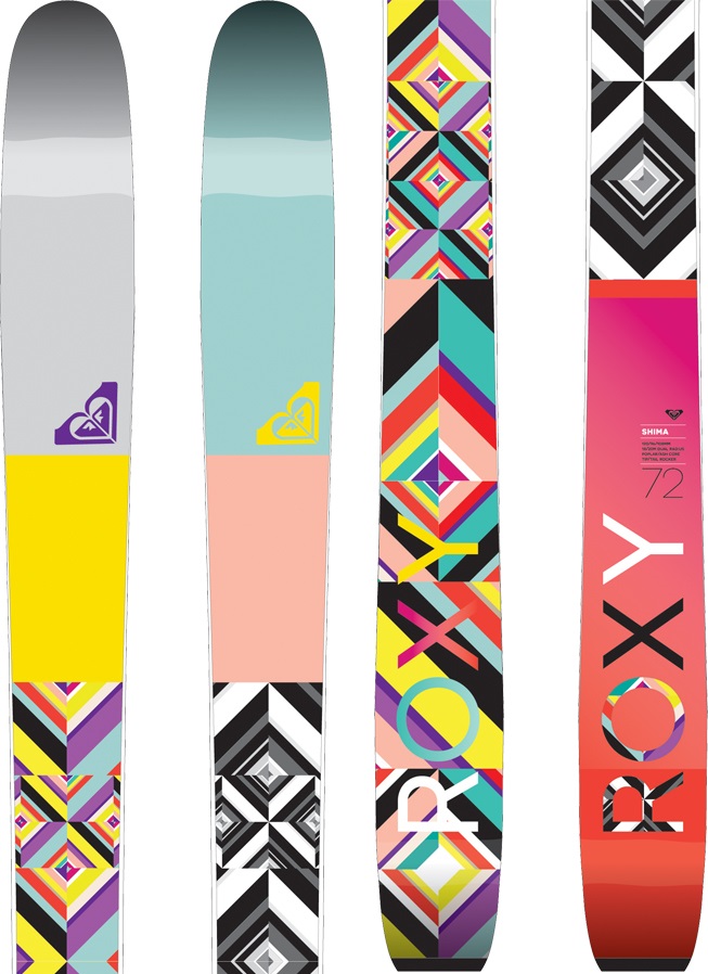 Roxy Shima Women's Skis, 166cm, Multi, Ski Only, 2016